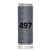 Gutermann garen | 200m | 497 grijs naaigaren GM - 200 - 497 - GRIJS 4008015031589